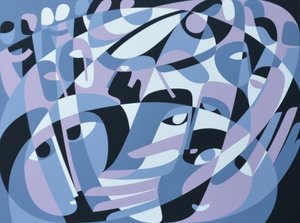 愛の橋の死、1991（船内にアクリル） 作： Ron Waddams